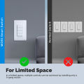 MOES Matter WiFi Smart Light Switch, App Control Neutral Wire & Grounding Required, Compatible with Alexa   Home lightify. 