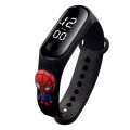 Anime avengers Children Digital Watch Spiderman Iron Man  Electronic Bracelet Kids Led Cartoons Sports Electronic Watch . 