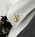 Rabbit Son Men's Suit and Shirt Collar Pin Brooch, Alloy and Stone. 