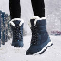 Women Boots Waterproof Heels Boots For Winter 2023 Tren Platform Ankle Boots Keep Warm Snow Shoes Plush Outdoor Short Boots. 