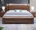 ANTIQUE Solid Wood King Size Bed  with 2 Side Tables With Under Drawer Storage. 