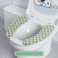 Thick and Warm Toilet Seat Cushion Cover - with Sticky Toilet Seat Cushion - Washable and Reusable Mat for Winter.