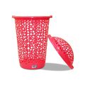 Bagmati Large Sized Laundry Basket | Plastic Sturdy Large Multipurpose Bucket With Lid | Strudy Plastic Laundry Basket. 