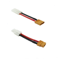 2Pcs XT60 Male Female to Deans Mini Tamiya XT30 EC3 MPX Tamiya Male Female Connector Adapter with 14awg 4cm wire for RC Battery. 