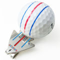 1pc Golf Putting Alignment Aiming Tool Ball Marker With Magnetic Hat Clip Aircraft pattern，Golf Training Accessories，For Golfer. 