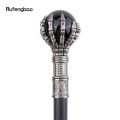 Black Glass Ball Single Joint Fashion Walking Stick Decorative Vampire Cospaly Party Walking Cane Halloween Crosier 93cm.