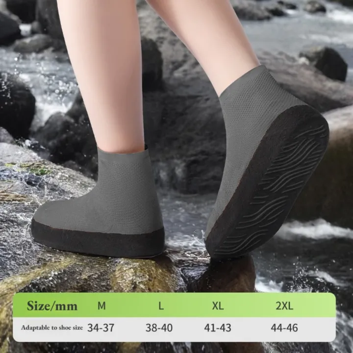 1%20Pair%20Latex%20Waterproof%20Shoe%20Covers%20Anti-Slip%20Reusable%20for%20Outdoor%20Travel%20Rainy%20Day%20Unisex%20Overshoes%20Foot%20Protectors%20-%20Image%206