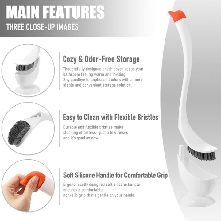 Swan%20Shaped%20Toilet%20Brush%20Set%20with%20Base%20and%20Long%20Handle%20Bathroom%20Accessories%20Easy%20to%20Clean%20Toilet%20-%20Image%205