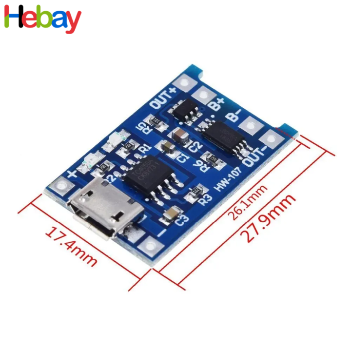 3%5CPcs%20TP4056%20Micro%20USB%20Module%20for%2018650%20Li-ion%20Battery%20Charging%201A%20with%20Protection%20Circuit%20-%20Image%202
