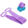 Bath Shower Silicone Body Brush Belt, Double-Sided Back Scrubber & Body Exfoliating Strap, Silicone Bath Scrubber, Soft Body Cleaning Brush, Long Silicone Back Scrubber Belt with Handles, Body Washing Strap for Shower and Bath. 