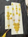Indian best quality city gold plated with pearl sita & choker necklace set for women. 