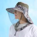 Bug Proof Sun Hat With Face Net UV Protection Fishing & Beekeeping Gear Full Coverage Breathable Mesh Summer Outdoor Hat.