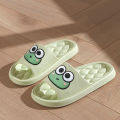 Summer Beach Slides Bathroom Anti Slip Slipper Non-Slip Home Flip Flops Cartoon Frog Soft Sandals.