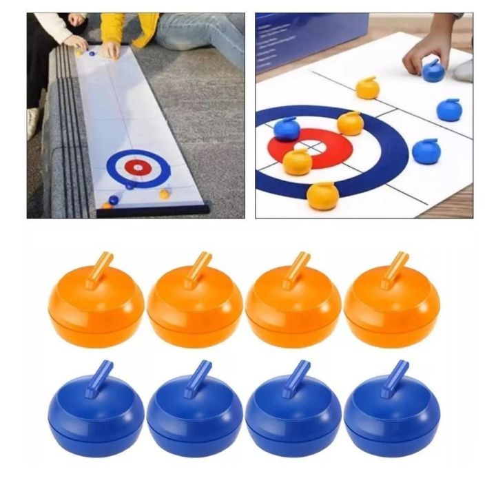 Desktop Curling Ball Game Foldable Mini Curling Table Parent Children ...