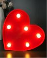 Alphabet Letter Heart LED Night Light Outdoor Home Decor And Club Wedding Wall Decor. 