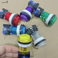 10 pcs LED Arcade Game Push Button 5V 12v Led Light Illuminated Blub Transparent With Microswitch For Arcade Game DIY PARTS.