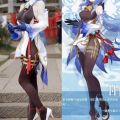 Genshin Impact Ganyu Cosplay Pantyhose Anime Matching Printing Decoration Stockings Role Play Socks Halloween Costumes Long sock. 