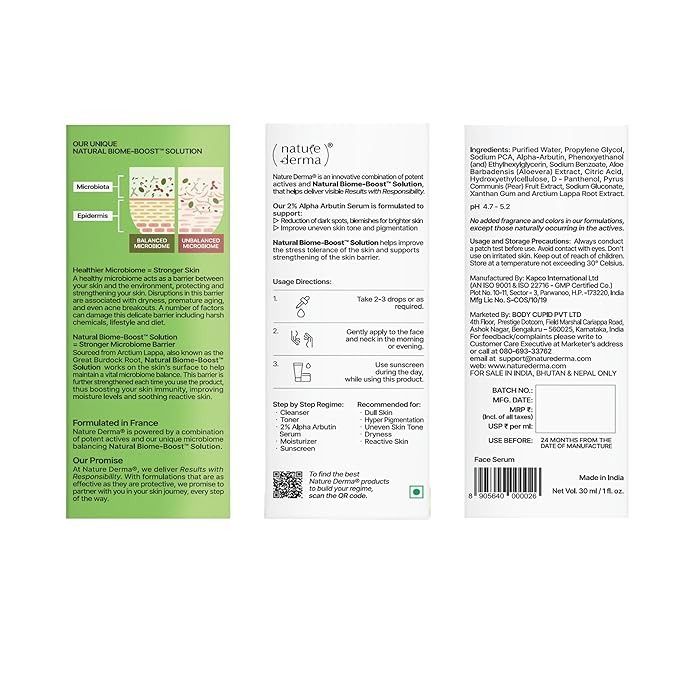 Nature%20Derma%202%25%20Alpha%20Arbutin%20Serum%20with%20Natural%20Biome-Boost%20%7C%20Reduces%20Dark%20Spots,%20Pigmentation%7C%20Brighter%20&%20Strengthened%20Skin%20%7C%2030ml%20%7C%20Dermatologically%20Tested%20-%20Image%204