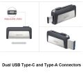 Sandisk SDDDC2 Dual Plug Flash Drive Type-C+Type A 32GB 64GB 128GB 256GB OTG USB Pen Drive USB Stick for Phone Laptop Computer. 