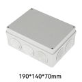 CILIA 1pc Waterproof Junction Box, IP55 Outdoor Electrical Box, Durable PC Plastic Enclosure for Indoor/Outdoor Use, No Openi. 