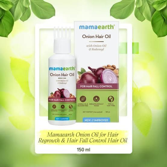 Mamaearth Onion Oil for Hair Regrowth & Hair Fall Control Hair Oil (150ml)
