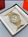 Boys & Gents Iced Out Stainless Steel Full Diamond Stone Bling Analog Quartz Wrist Watch for Men – Luxury Fully Paved Fashion Watch. 