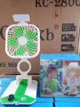 Rechargeable Table Fan with LED Lightning အားသွင်းပန်ကာ​​ . 