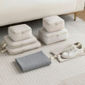 6 pcs Travel Compression Packing Cubes Luggage Bag Handheld Clothes Storage Bag Portable Suitcase Expandable Saver Space Bag. 