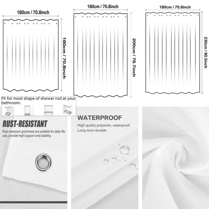180-230cm%20Shower%20Curtains%20Waterproof%20Heavy%20Duty%20Thick%20Fabric%20Bath%20Curtain%20for%20Hotel%20Bathroom%20Bathtub%20Solid%20White%20Private%20Cover%20-%20Image%206