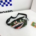 Shark Crossbody Bag Waistbag for Boy Children Casual Catoon Cute Bag for Girls Small Adjustable Belt Kids Animal Shoulder Bags. 