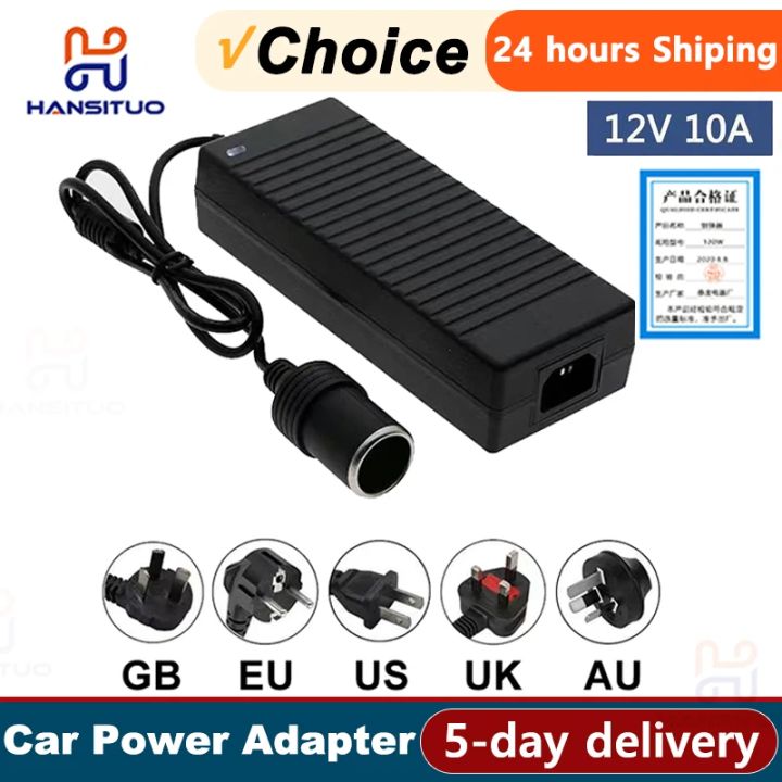 Car Power Adapter Converter Power Convert AC Adapter DC 110V/ 220V to 12V 10A Power Adapter Supply  Car Accessories