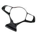 Carbon Fiber Car Inner Steering Wheel Cover Sticker Trim for BYD Atto3 Atto 3 2022 2023 Yuan Plus Dolphin Accessories. 
