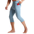 Men's High-Waist Yoga Compression Tights Quick-Dry Elastic Fitness Running Cycling Basketball Sports Shorts Seven Foot Pants.
