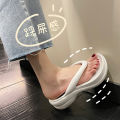 Thick Sole Wedges Flip Flops For Women Summer Clip Platform Sandals Woman Non-slip Beach Slippers Girls Outdoor Slides.