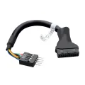 USB2.0 9Pin to USB3.0 19pin Front Panel Connector Converter USB 3.0 19/20pin to USB 2.0 9pin Header Male To Female. 