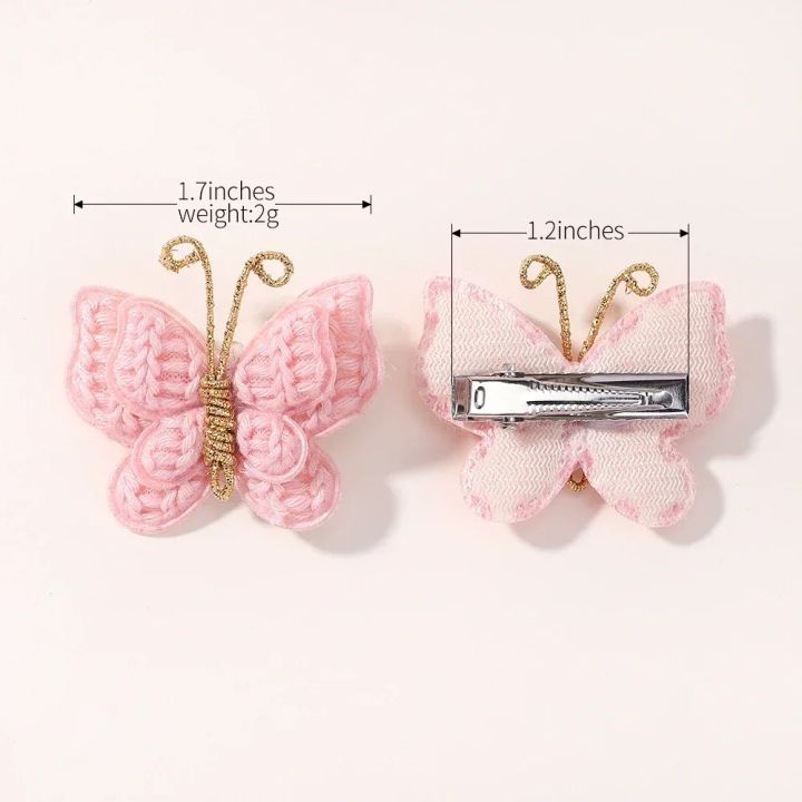 4Pcs/set%20Cute%20Baby%20Girls%20Knitting%20Headwear%20Handmade%20Crochet%20Butterfly%20Alloy%20Hairs%20Clips%20Kids%20Hairpins%20Fashion%20Desgin%20Headwear%20-%20Image%205