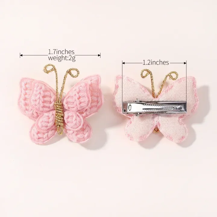 4Pcs/set%20Cute%20Baby%20Girls%20Knitting%20Headwear%20Handmade%20Crochet%20Butterfly%20Alloy%20Hairs%20Clips%20Kids%20Hairpins%20Fashion%20Desgin%20Headwear%20-%20Image%205