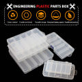 5-Compartment Fishing Lure Box – Clear Plastic Tackle Organizer for Hooks, Frogs & Soft Baits. 
