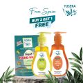 Yusera Hand Wash (Lemon 300 ml + Orange 300 ml) free hand wash refill 170 ml (Total 770ml). 