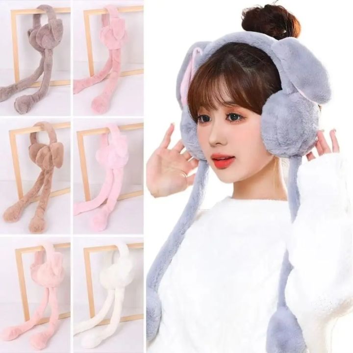 Funny%20Rabbit%20Ear%20Muffs%20Soft%20Moving%20Jumping%20Ears%20Winter%20Warm%20Earmuffs%20Ear%20Warmer%20for%20Women%20Girls%20-%20Image%203