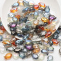 30 Pcs Crystal Small Fish Pendants 10x14mm Faceted Glass Loose Beads For DIY Making Charms Earring Necklace Jewlery Accessories.