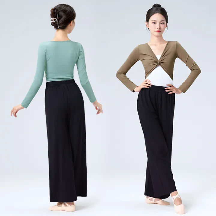 Ballet%20Tops%20Woman%20Dance%20Wrap%20Top%20Ballet%20Jacket%20Adult%20Crop%20Top%20Coat%20Cotton%20Long%20Sleeve%20Dance%20Shirt%20for%20Woman%20Tops%20Ballet%20Outfits%20-%20Image%204