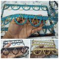 lace (7-8 gaz) clothing|Jahlar|dupatta lace|woman fashion|. 