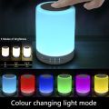 Portable Rechargeable Bluetooth Touch Dimming LED Light Speaker & Table Lamp Light. 