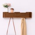 Wall-mounted Coat Rack, Clothes Hanger At The Entrance of The Living Room, Walnut Wall Coat Hook, Veneer Hanger Clothing Rack. 