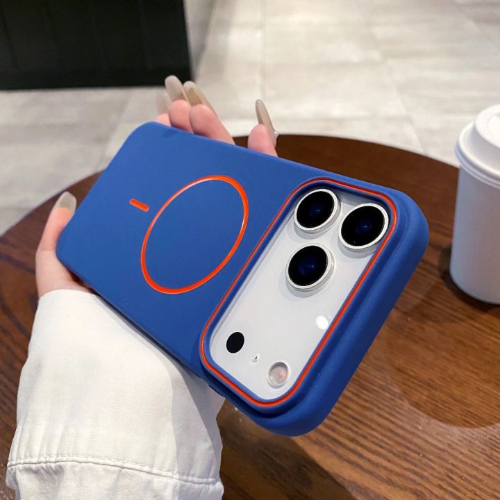 Luxury%20Magnetic%20Matte%20Soft%20Phone%20Case%20For%20iPhone%2017%20Pro%20Max%20Air%2016E%2015%2014%2013%2012%2011%2017%20Shockproof%20MagSafe%20Wireless%20Charging%20Cover%20-%20Image%206