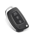 Dandkey 3 Buttons Flip Remote Car Key Case For Hyundai Solaris Verna ELANTRA Santa Fe i10 i20 i30 i35 i40 IX35 IX45 Key Shell.