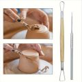 8Pcs/Set Clay Tools DIY Ceramics Molding Tools Wood Knife Pottery Tool Set Clay Sculpting Kits Carving Ceramic Tools Practical. 