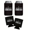 4 pack I Identify As A Water - Can Sleeve Cooler Insulated Drink Beer Hugger Coolies - for Dad from Son Daughter.