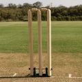 Best Cricket Wicket with Base Spring Back Cricket Stumps. 